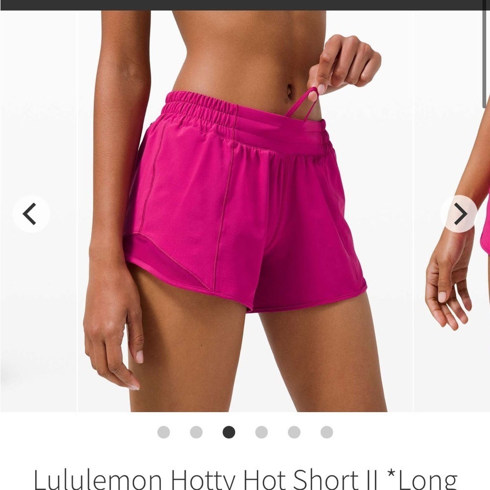 Lululemon Hotty Hot Short II Long 4" in Ripened Raspberry Sz 4